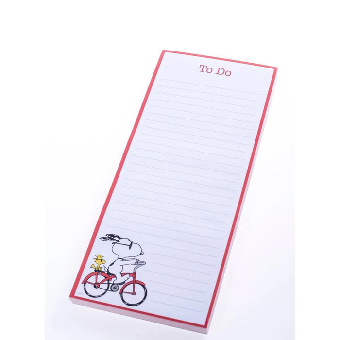 Peanuts® On A Bike Magnetic Notepad