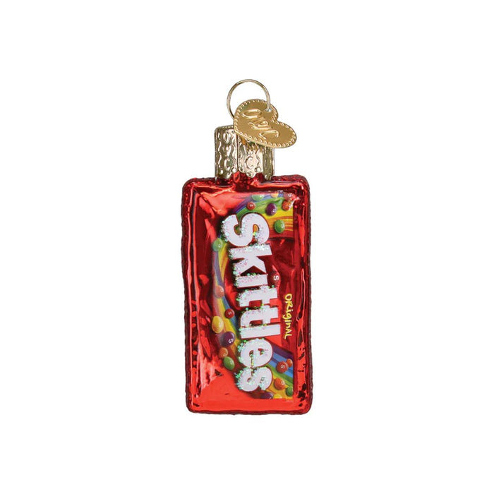 Mini Skittle Bag Glass Ornament