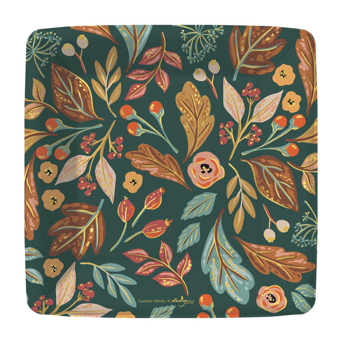Sage and Pumpkin Dessert Plates