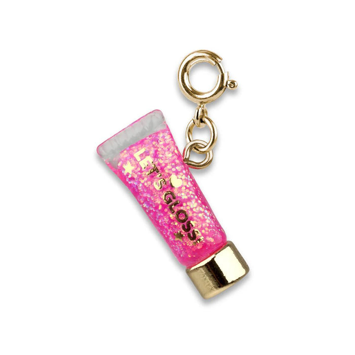 Charm It! Gold Glitter Lip Gloss Charm