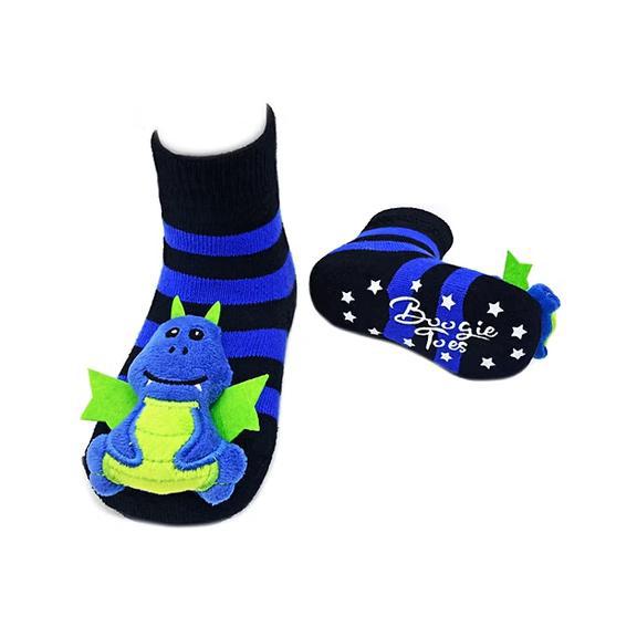 Boogie Toes Rattle Socks 1-2 Years - Blue Dragon