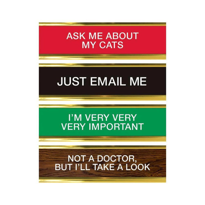 Daily Desk Plaque