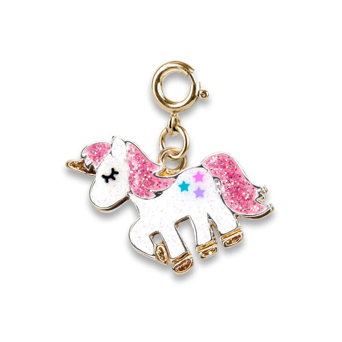 Charm It! Gold Glitter Unicorn Charm
