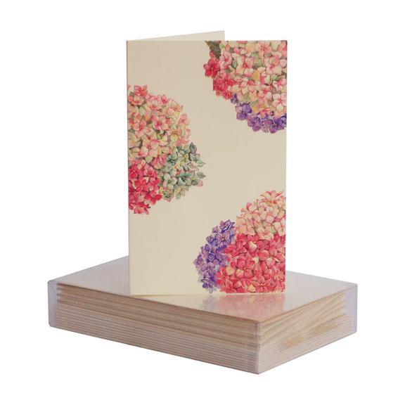 Hydrangea Pattern Boxed Mini Notes