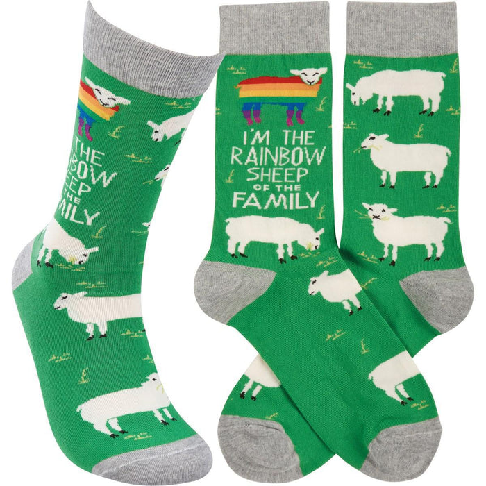 Rainbow Sheep of the Family Unisex Socks