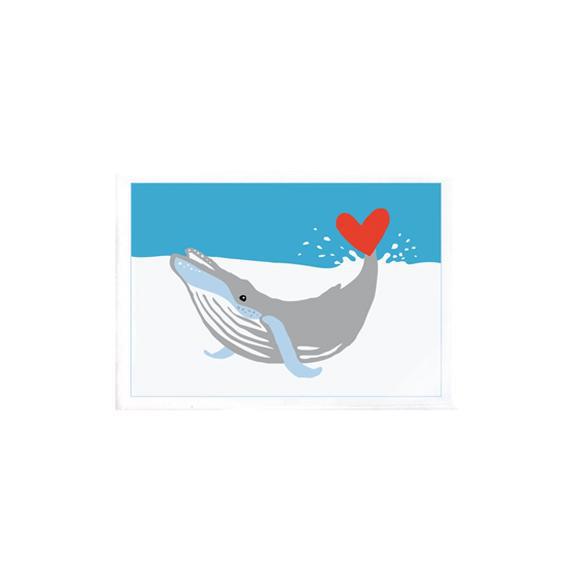 Whale With Heart Magnet