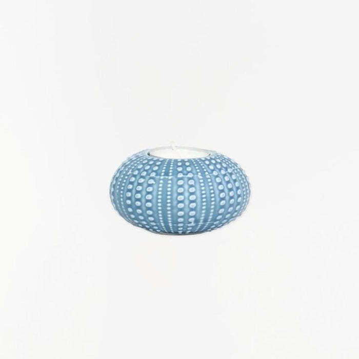 Sea Urchin Tealight Holder - Light Blue