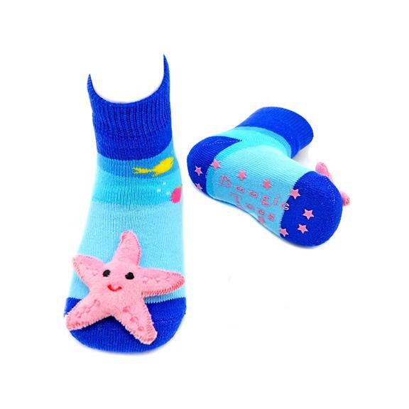 Boogie Toes Rattle Socks 0-1 Years - Starfish