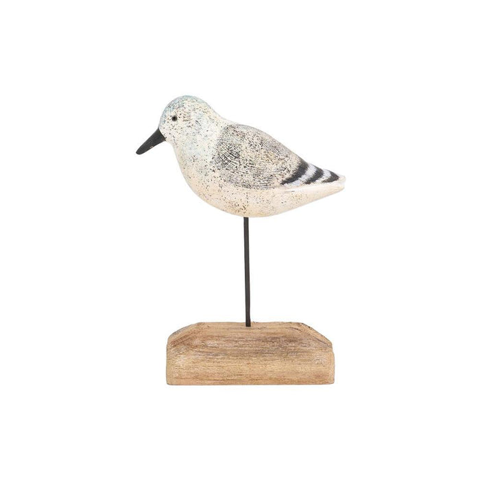 White & Grey Sea Bird with Driftwood Base - Small