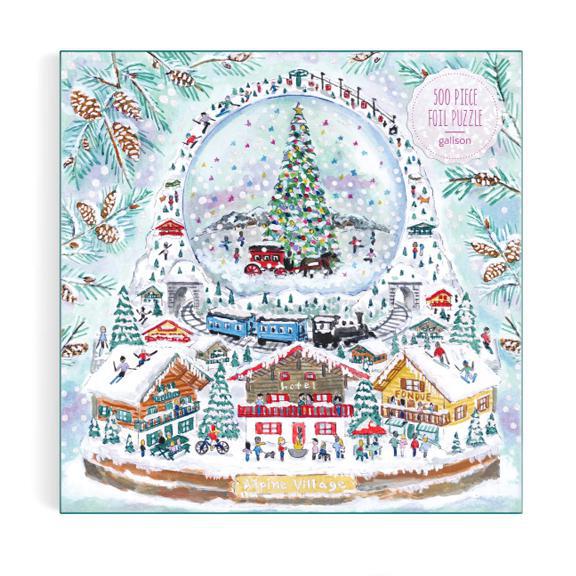 Alpine Village Snow Globe 500 Piece Puzzle