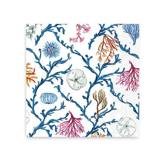 Blue Coastal Beverage Napkins