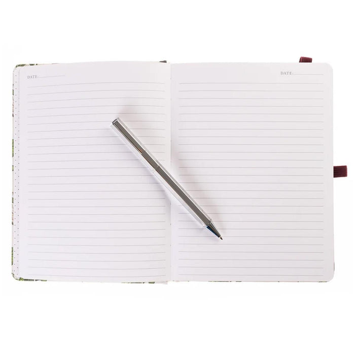 Cerise Petite Presse Fabric Journal with Pen