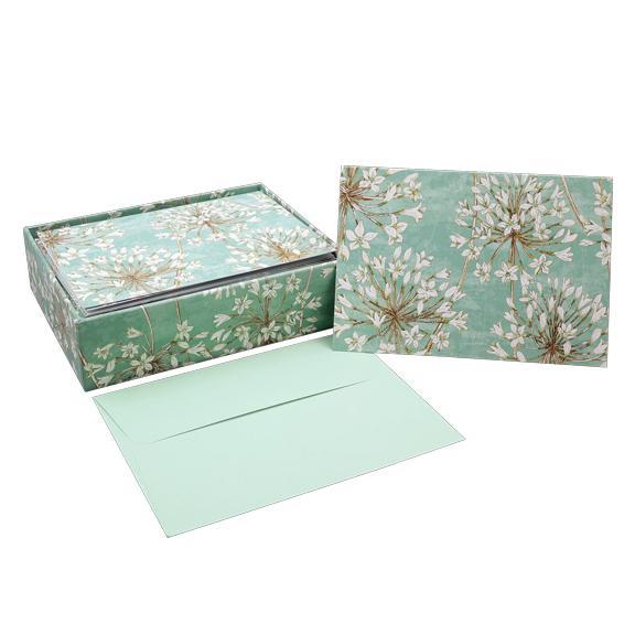 Allium Blossoms Boxed Notes