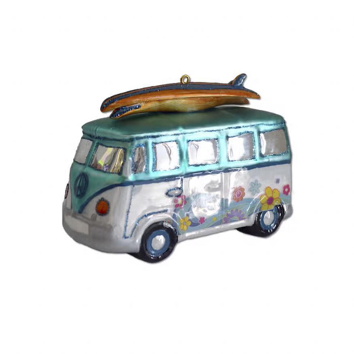 Hippie Surf Van Ornament