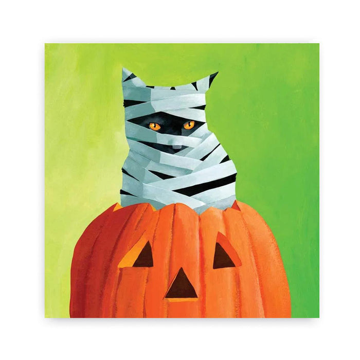 Mummy Cat Beverage Napkin