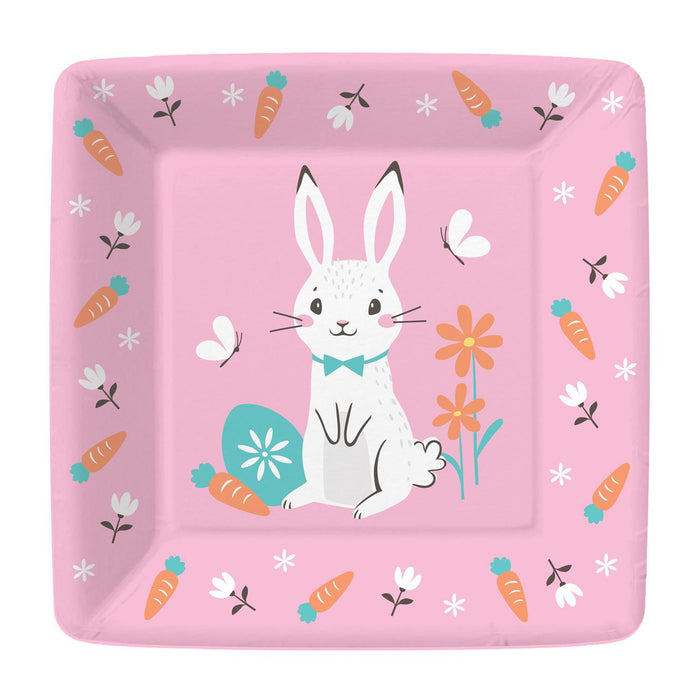 Retro Bunnies Dessert Plates