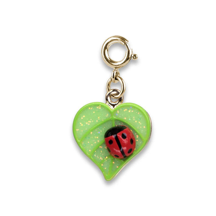 Charm It! Gold Glitter Ladybug Charm