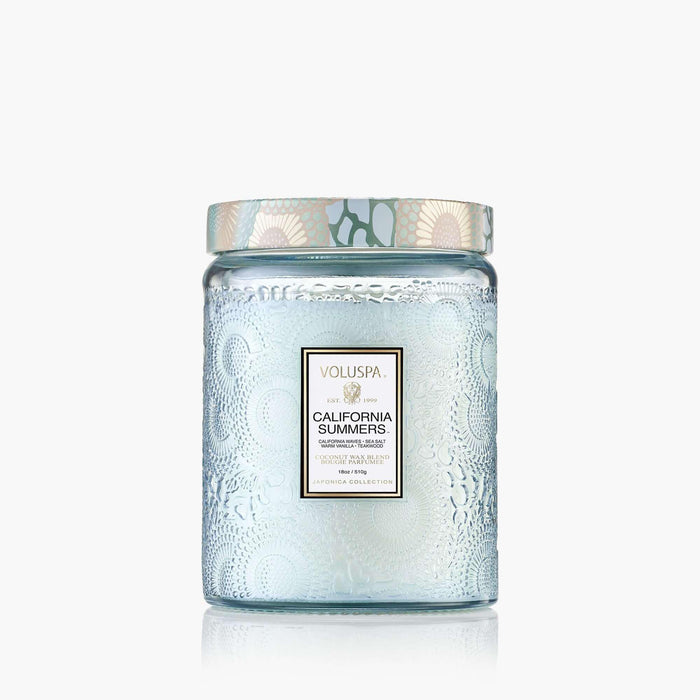California Summers Large Glass Candle