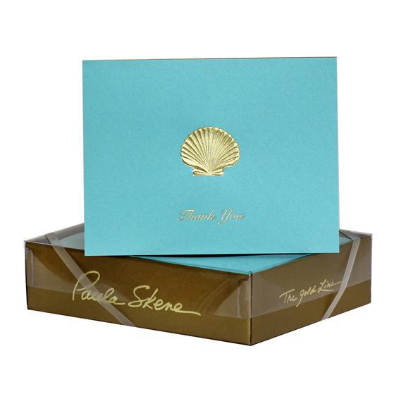 Scallop Shell Boxed Thank You Notes