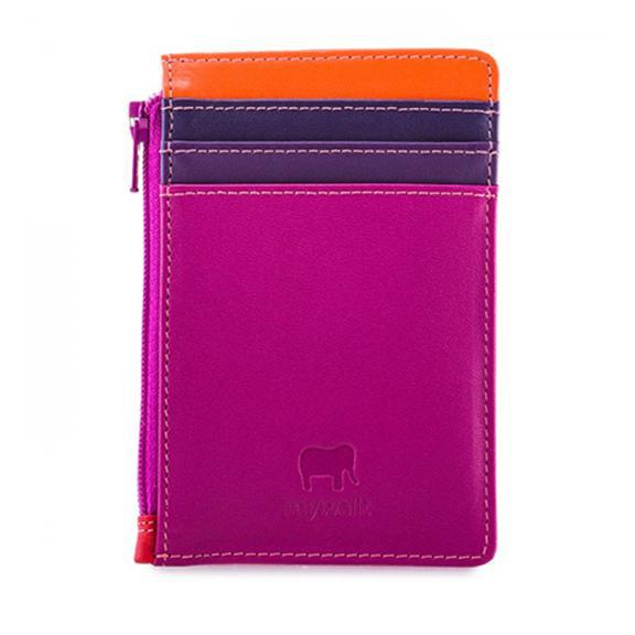 Credit Card Holder with Coin Purse - Sangria