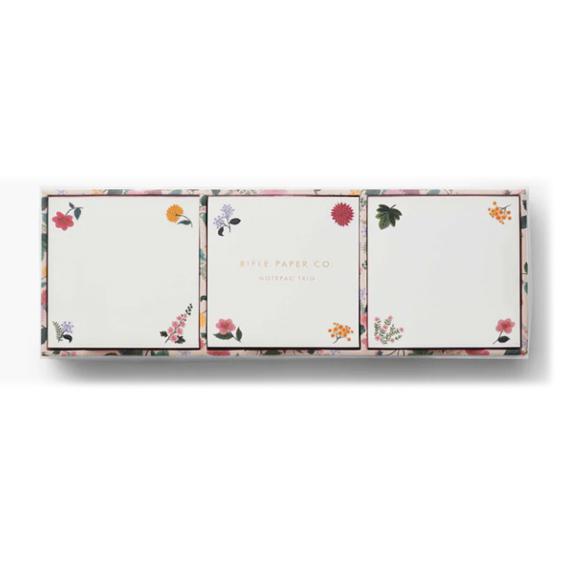 Dahlia Notepad Trio