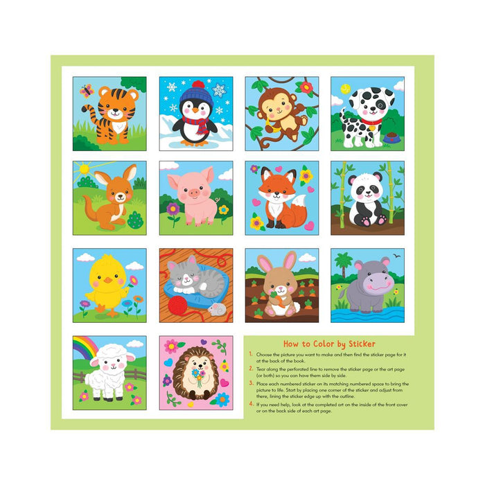 Color-by-Sticker: Baby Animals