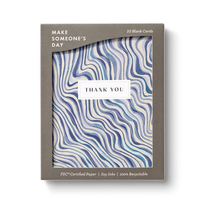 Rippling Wave Thank You Boxed Cards