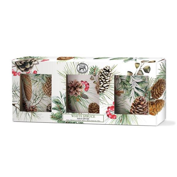 White Spruce Votive Gift Set