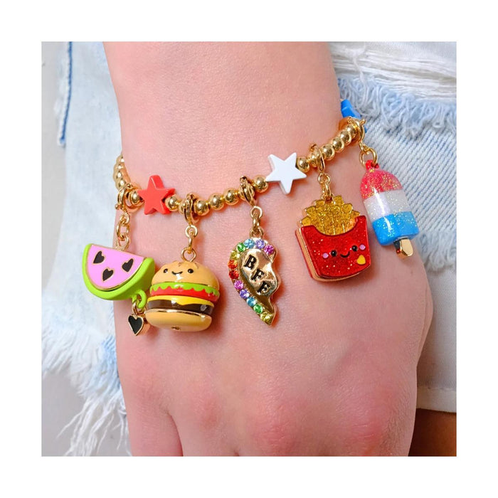 Charm It! Gold BFF Broken Heart Charm