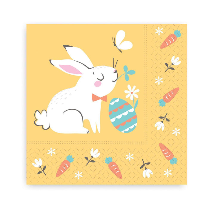 Retro Bunnies Beverage Napkins