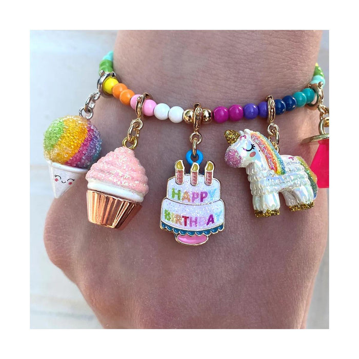 Charm It! Silver Rainbow Snow Cone Charm