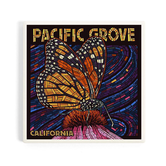 Ceramic Coaster - Pacific Grove Monarch Butterfly