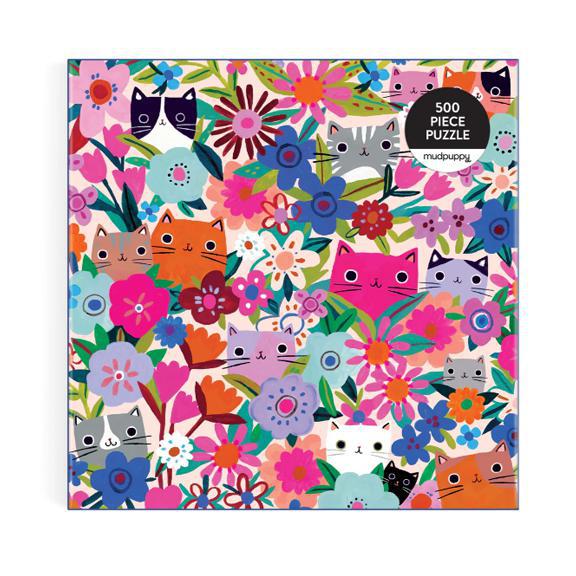 Blooming Cats 500 Piece Puzzle