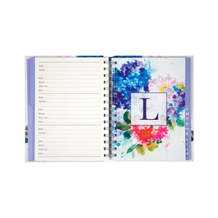 Hydrangeas Large Address Book
