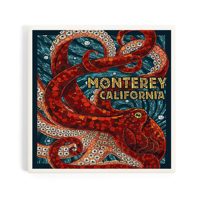 Ceramic Coaster - Monterey Octopus