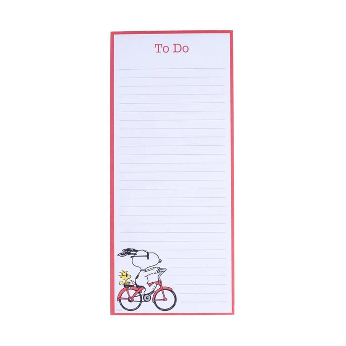 Peanuts® On A Bike Magnetic Notepad