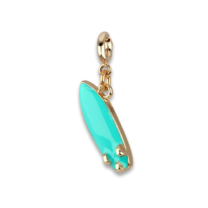 Charm It! Gold Rebel Girls Surfboard Charm