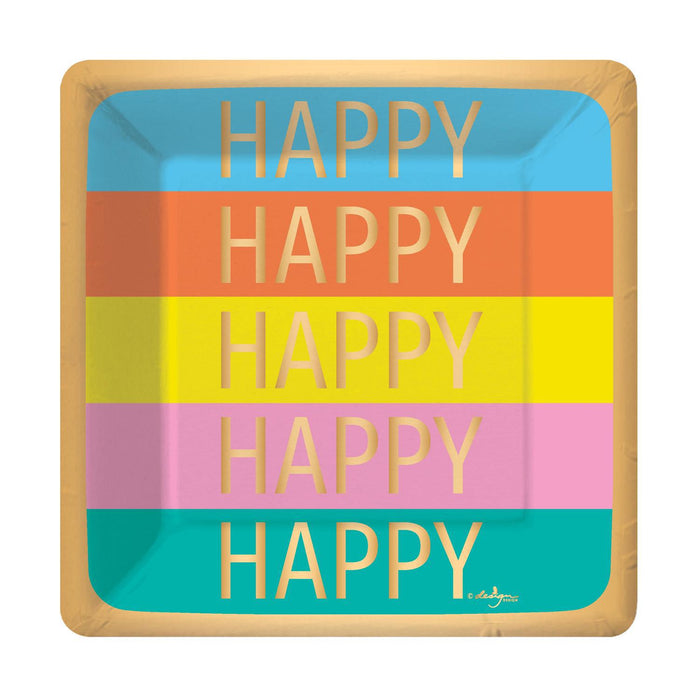 Happy Party Dessert Plates