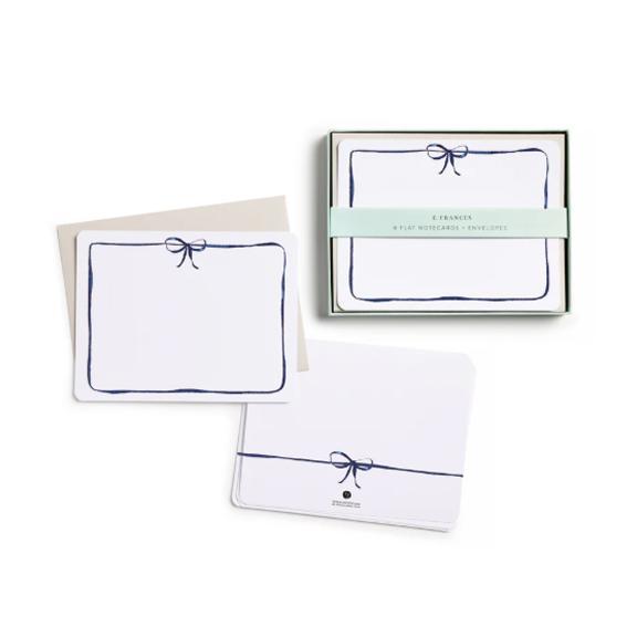 Navy Bow Flat Notes