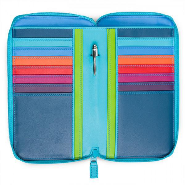 Zip Round Multi Purse with Shoulder Strap - Liguria