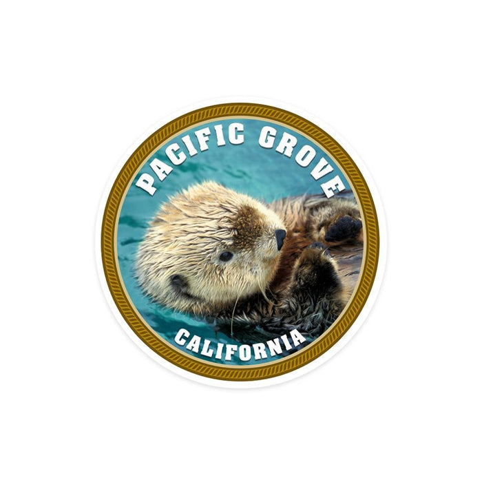Pacific Grove Sea Otter Vinyl Sticker