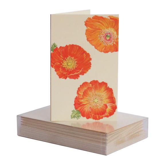 Poppy Pattern Boxed Mini Notes