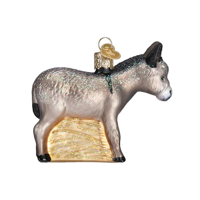 Donkey Glass Ornament