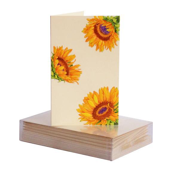 Sunflower Pattern Boxed Mini Notes
