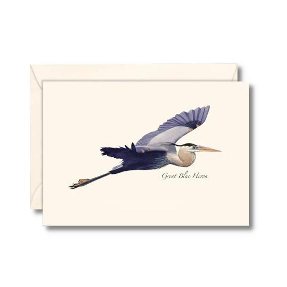 Great Blue Heron in Flight Boxed Notes