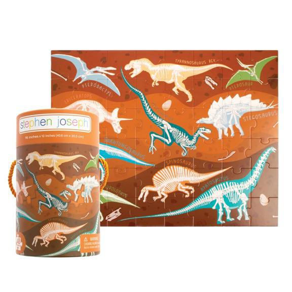 Dinosaur Fossil 48 Piece Canister Puzzle