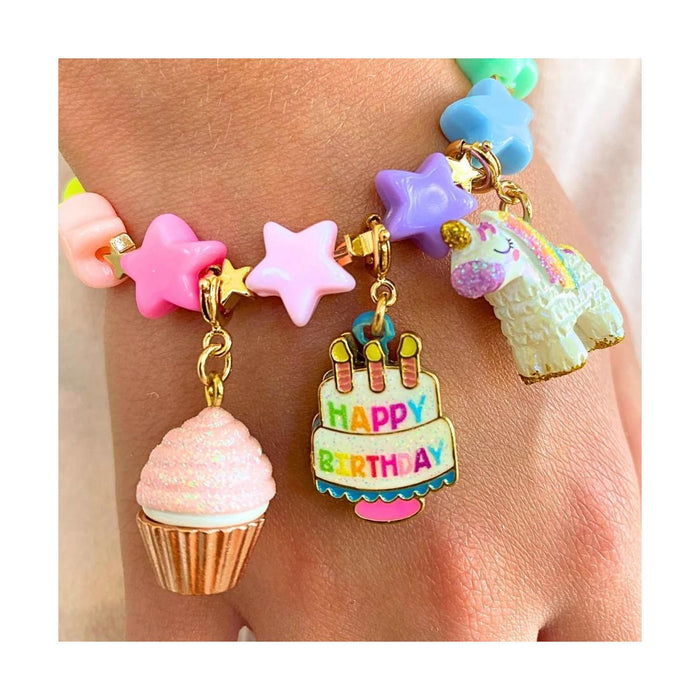 Charm It! Gold Birthday Cake Charm