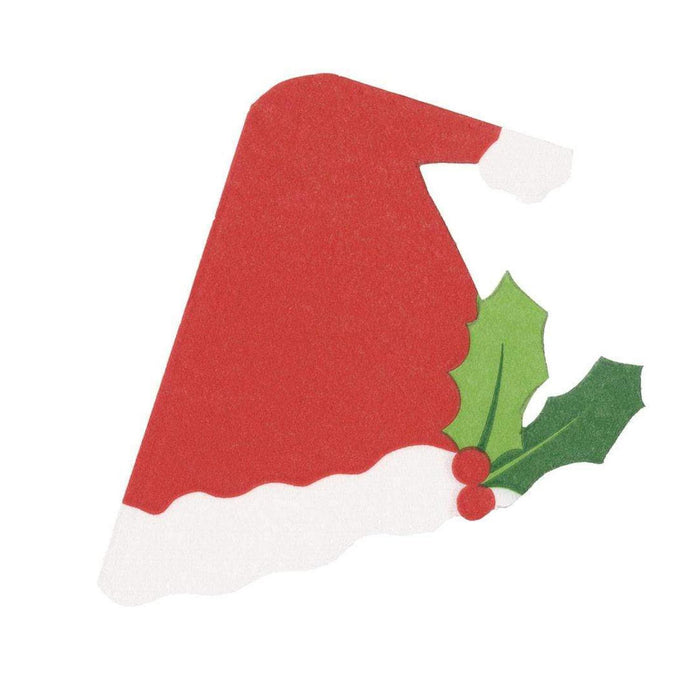 Santa Hat Die-Cut Bev Napkins