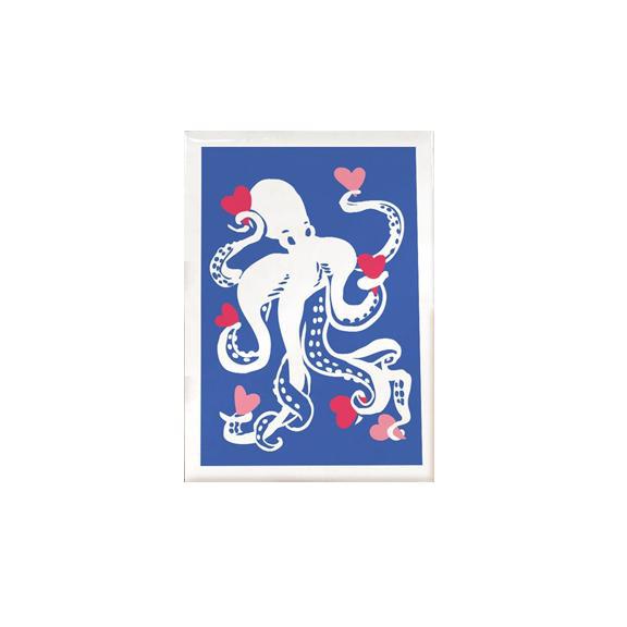 Octopus With Hearts Magnet