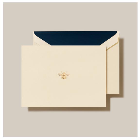 Engraved Gold Bee Notes